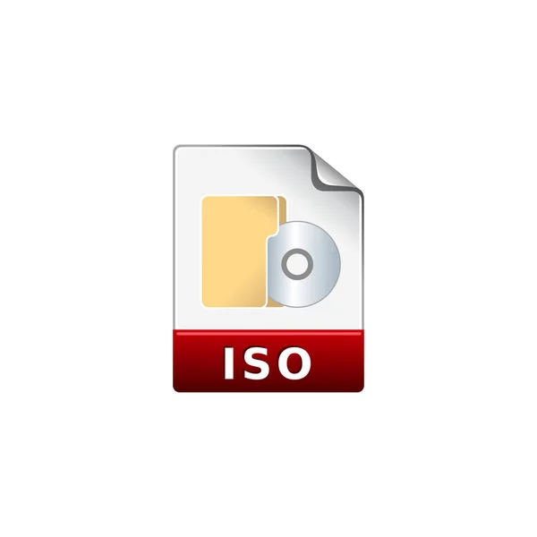 ISO file format icon — Stock Vector