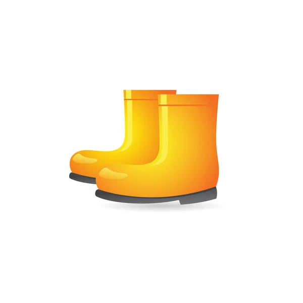 Wet boots icon in color. — Stock Vector