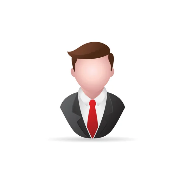 Businessman avatar icon — Stock Vector