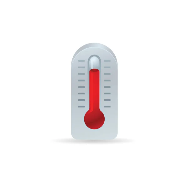 Thermometer pictogram in kleur. — Stockvector