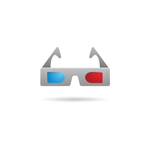 Farb-Symbol - 3D-Brille — Stockvektor