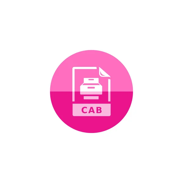 Cab fájl formátum ikonja — Stock Vector