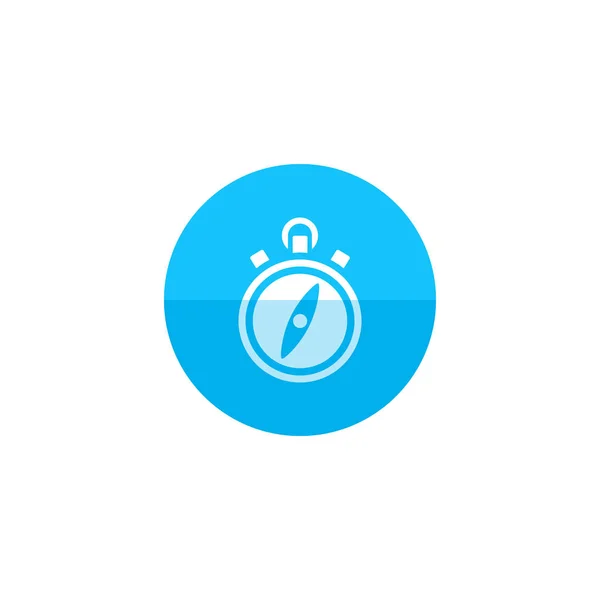 Szalagkábel, színes kör stílusban iránytű ikon — Stock Vector
