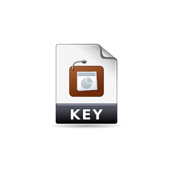 Icône clé en couleur . — Image vectorielle
