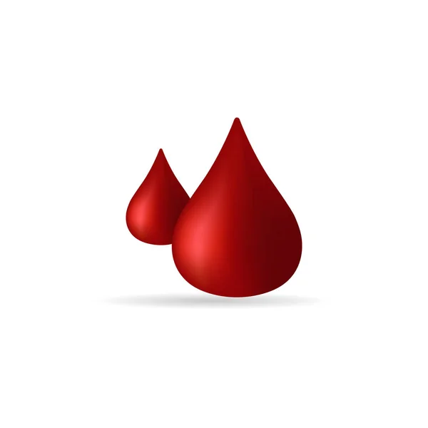 Ikon csepp vér — Stock Vector