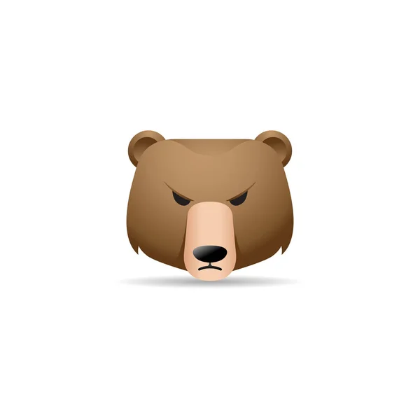 Icono de cabeza de oso — Archivo Imágenes Vectoriales