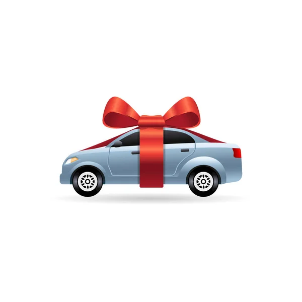 Gift of car icon — Stock Vector