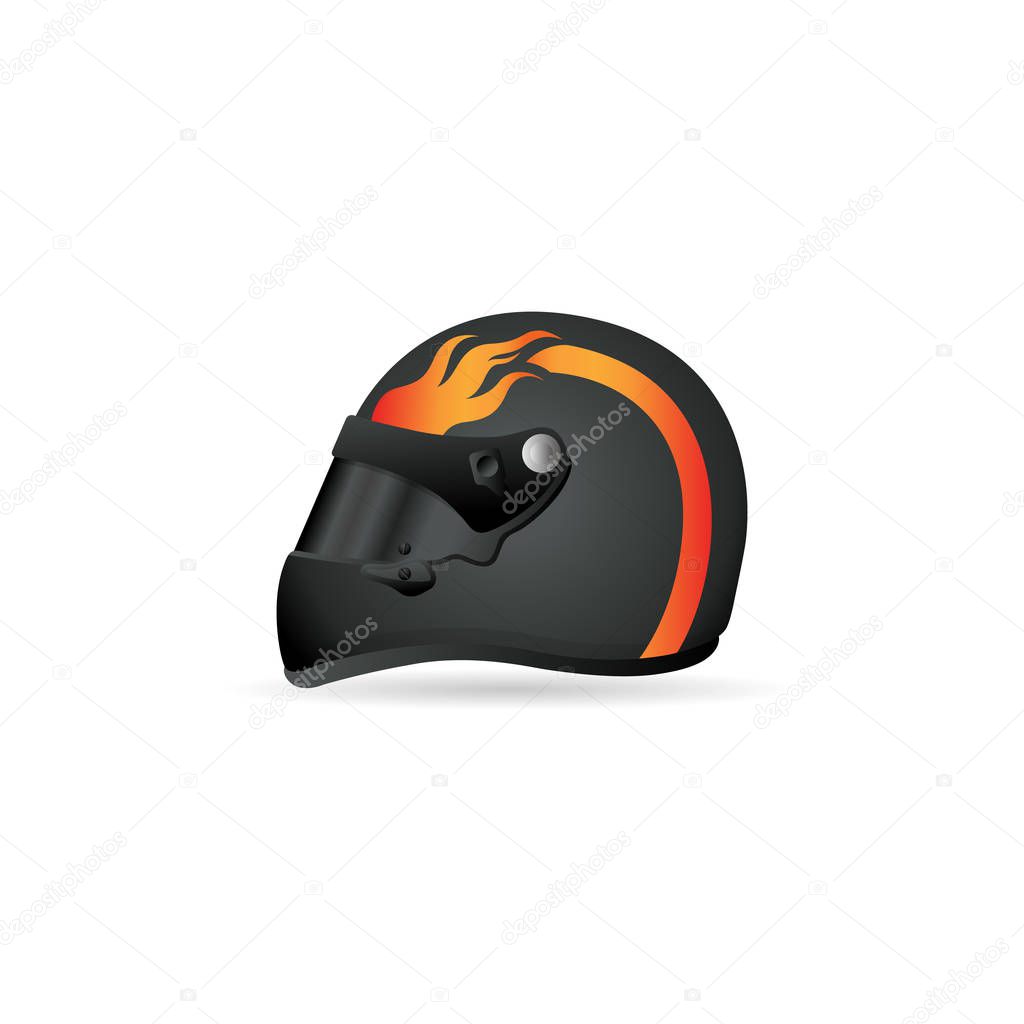 Motorcycle helmet icon