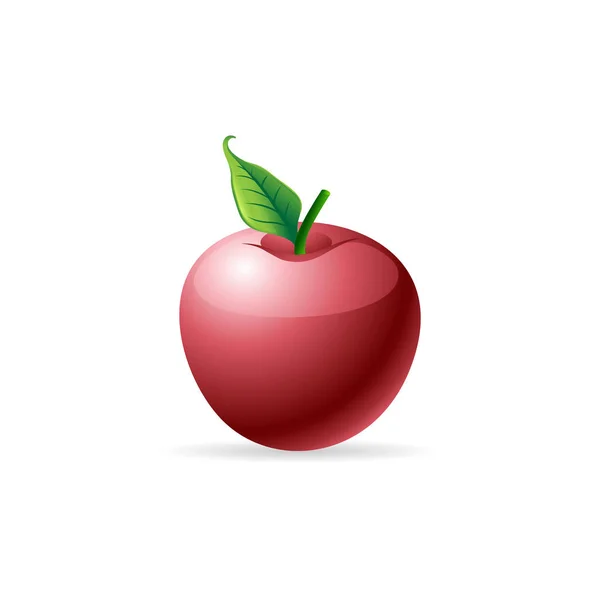 Roter Apfel. — Stockvektor