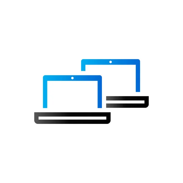 Duo Tone Icon - Laptops — Stockvector