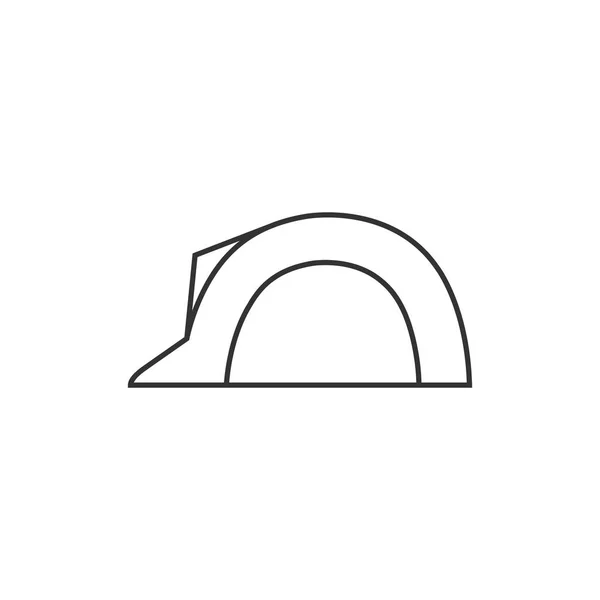 Icona contorno - Cappello rigido — Vettoriale Stock
