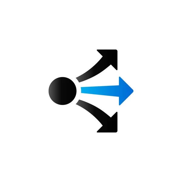 Duo Tone Icon - pijlen doorgeven — Stockvector