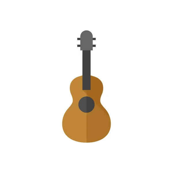 Icono plano - Guitarra — Archivo Imágenes Vectoriales