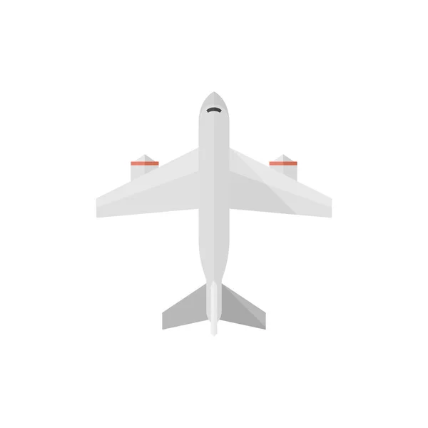 Icono plano - Avión comercial — Vector de stock