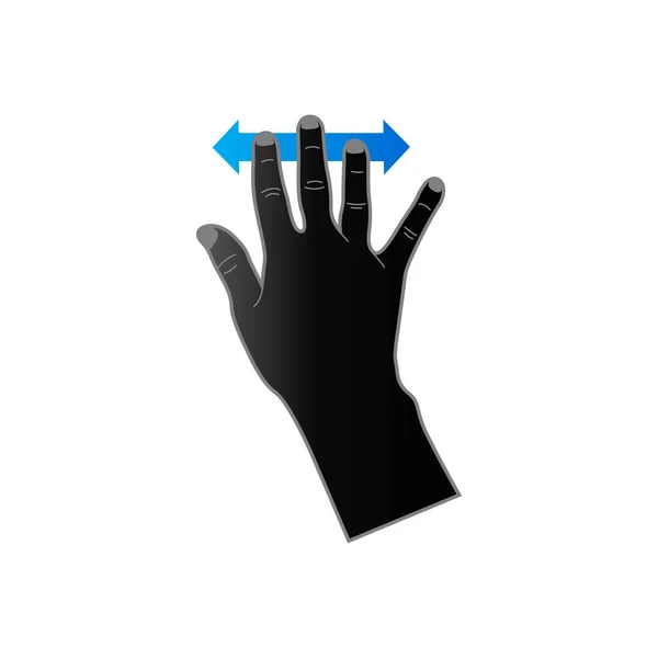 Icône Duo Tone - geste tactile — Image vectorielle