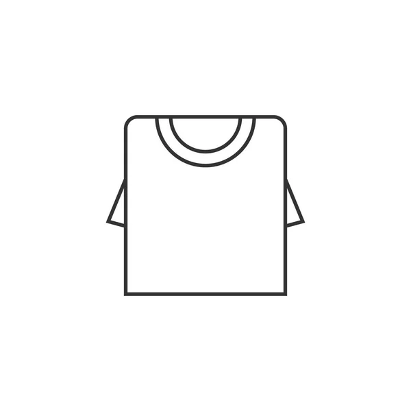 Значок контура - аромат сложенной рубашки — стоковый вектор