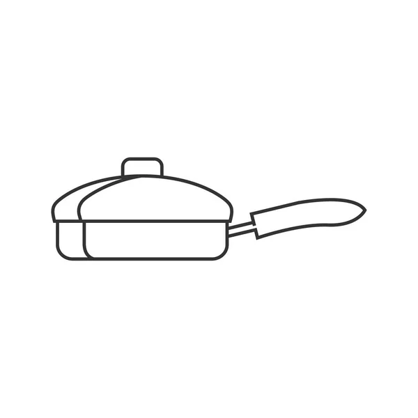 Matlagning pan ikon — Stock vektor