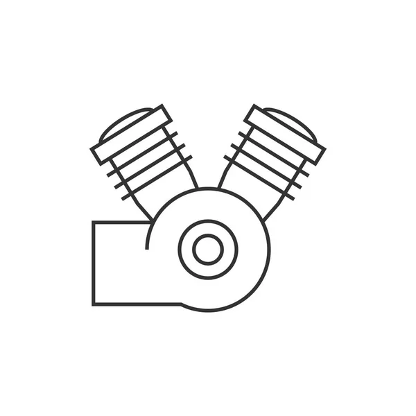 Osnovy ikona - Motorccycle stroje — Stockový vektor