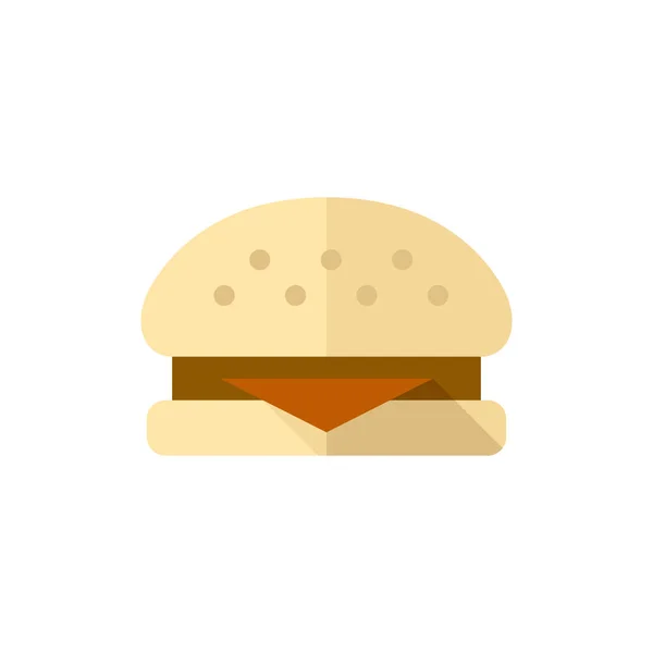 Ícone plano - Burger — Vetor de Stock