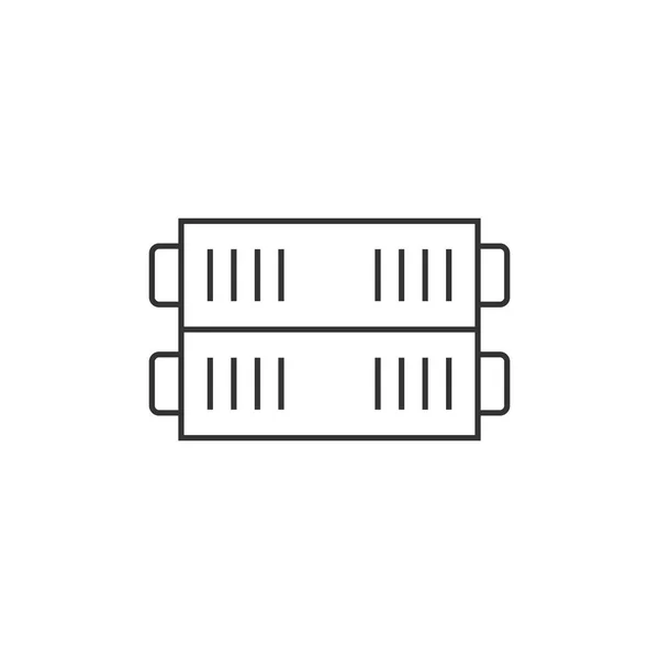 Outline icon - Server rack — Stock Vector