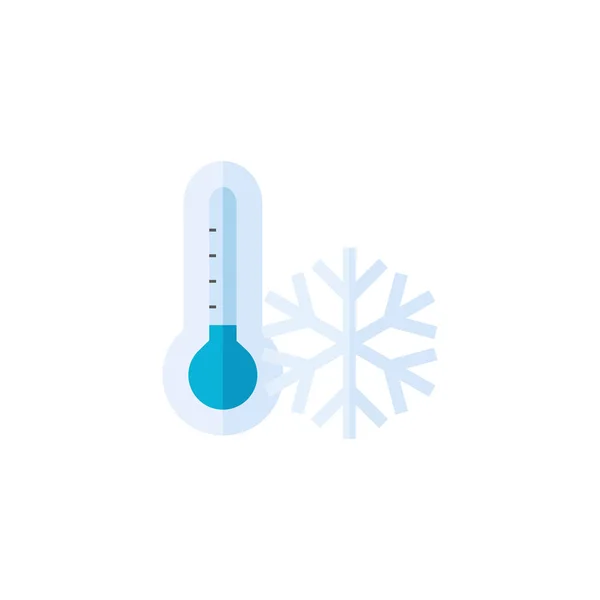 Thermometer platte pictogram — Stockvector