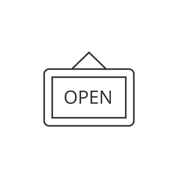 Open teken pictogram — Stockvector