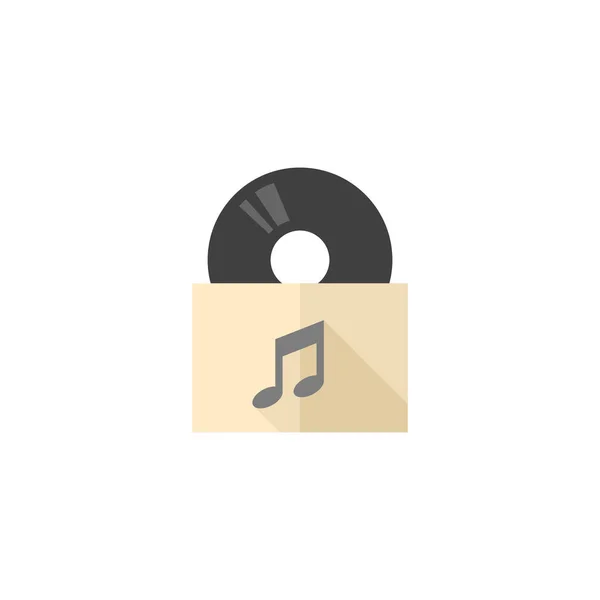 Icône plate - Album musical — Image vectorielle