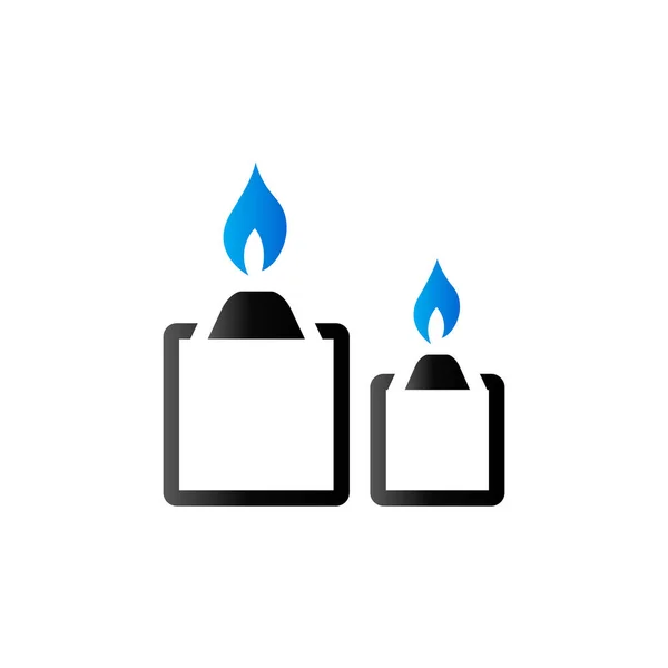 Duo Tone ikona - svíčky — Stockový vektor