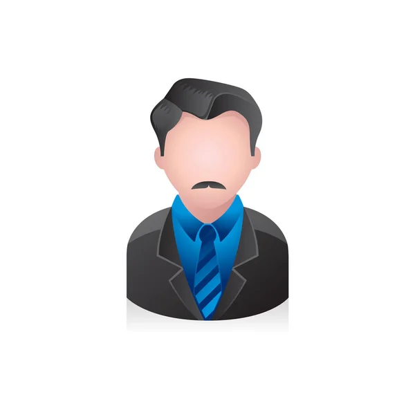 Businessman avatar icône — Image vectorielle