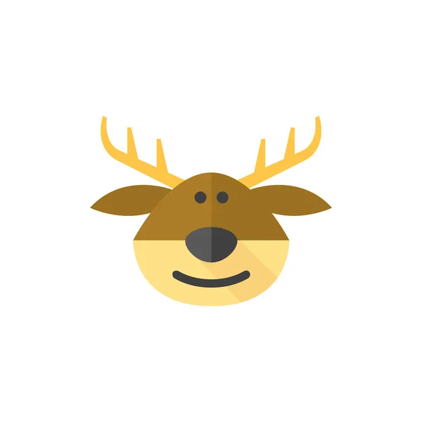 Icono plano - Rudolph — Vector de stock