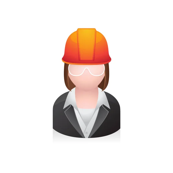 Trabajador de la construcción avatar — Vector de stock