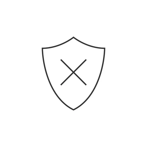 Design do ícone de escudo — Vetor de Stock