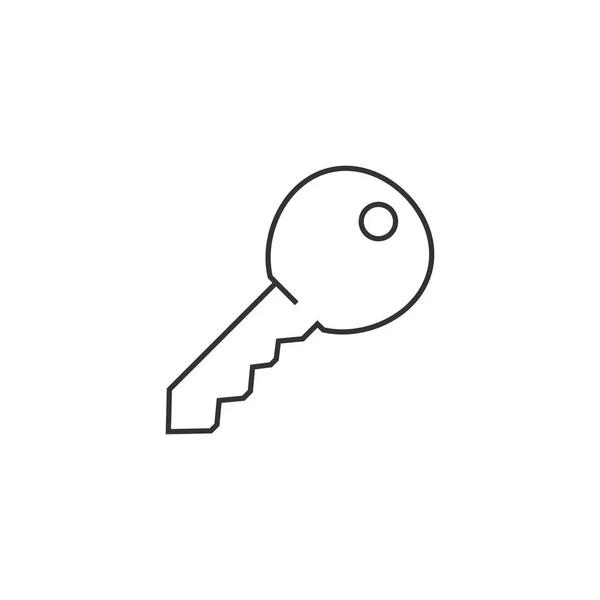 Значок контура - Ключ — стоковый вектор