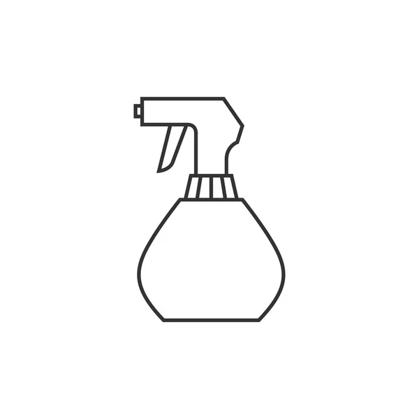 Icône de contour - bouteille pulvérisateur — Image vectorielle