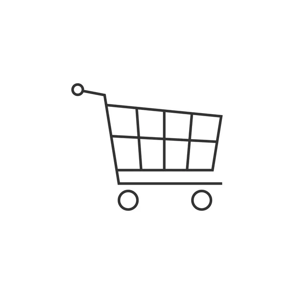 Outline icon - Shopping cart — Stock Vector