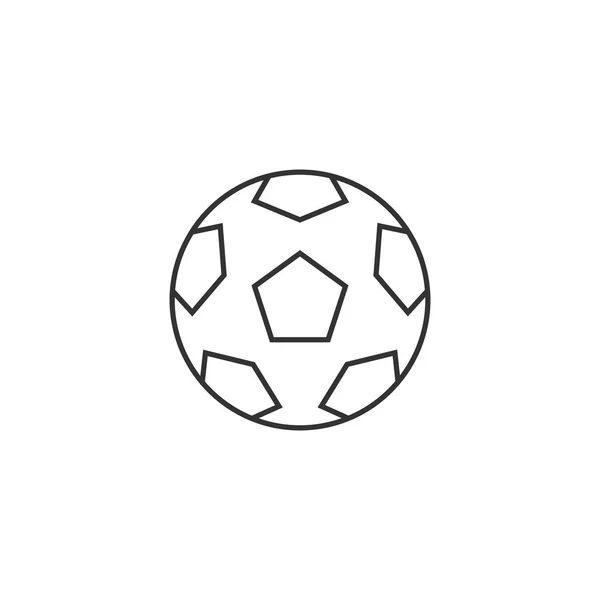 Значок контура - Футбол — стоковый вектор