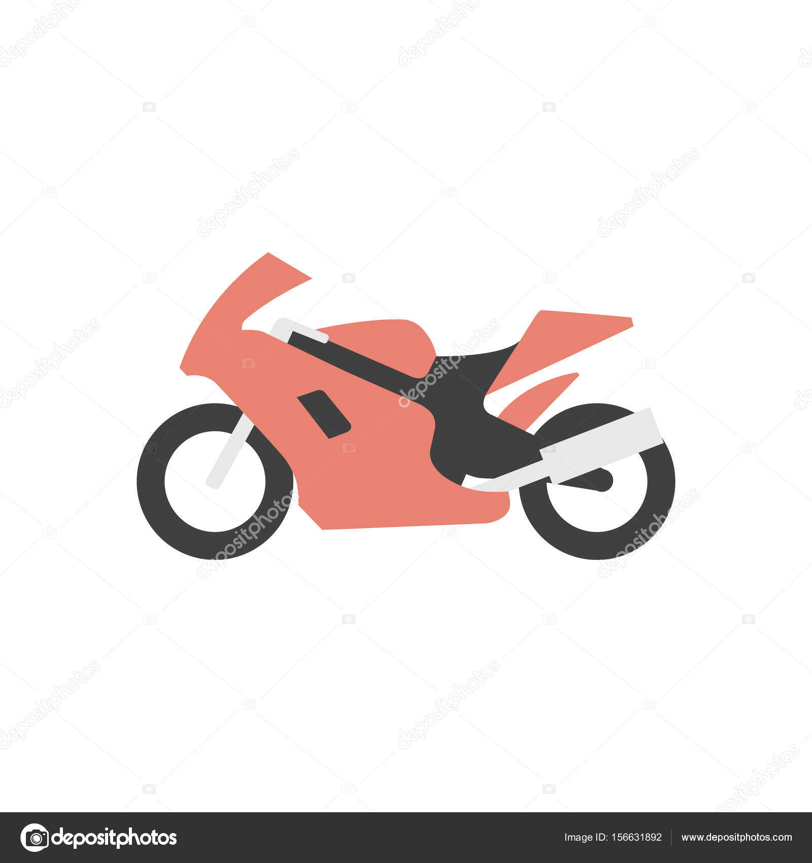 Esboço De Mão De Corrida De Motocicletas Ilustração do Vetor