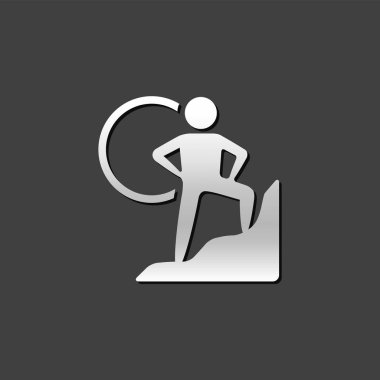 Metalik Icon - kaya tırmanışı