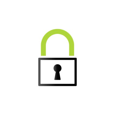 düz asma kilit simgesi