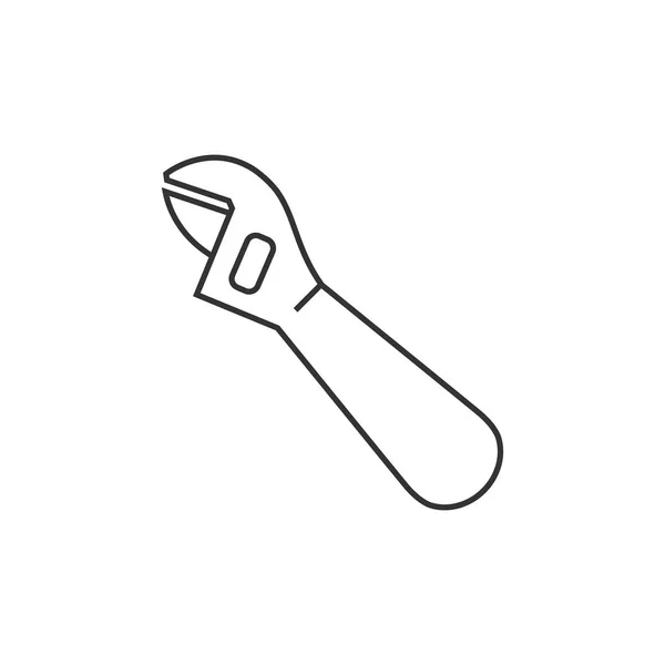 Icono de llave inglesa Adustable — Vector de stock
