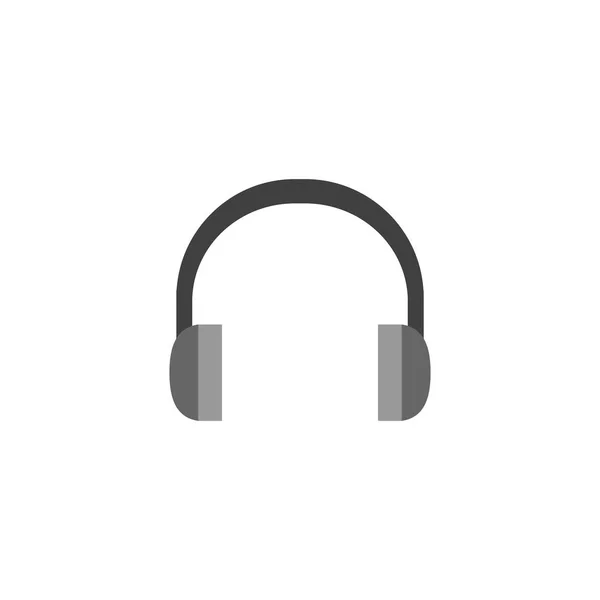 Icono plano - Auriculares de audio — Vector de stock