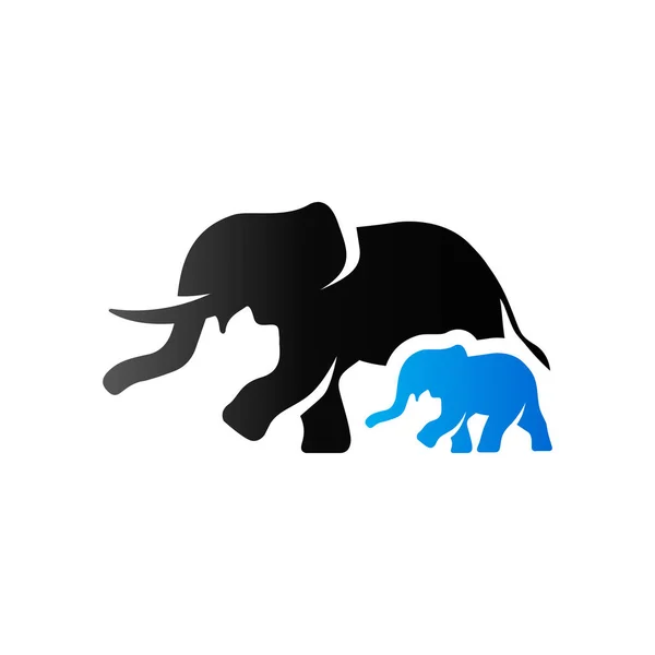 Duo Tone ikona - sloni — Stockový vektor