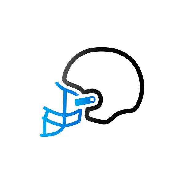 Duo Tone Icon - Football helmet — Stock Vector