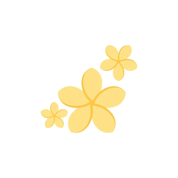 Platte icon - Jasmine bloemen — Stockvector