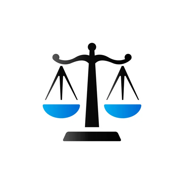 Duo Tone ikona - měřítko spravedlnosti — Stockový vektor