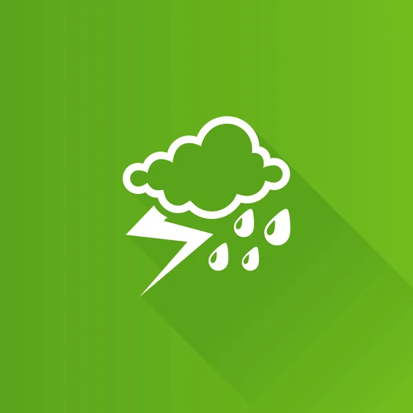 Metra ikona - bouře zatažené počasí — Stockový vektor
