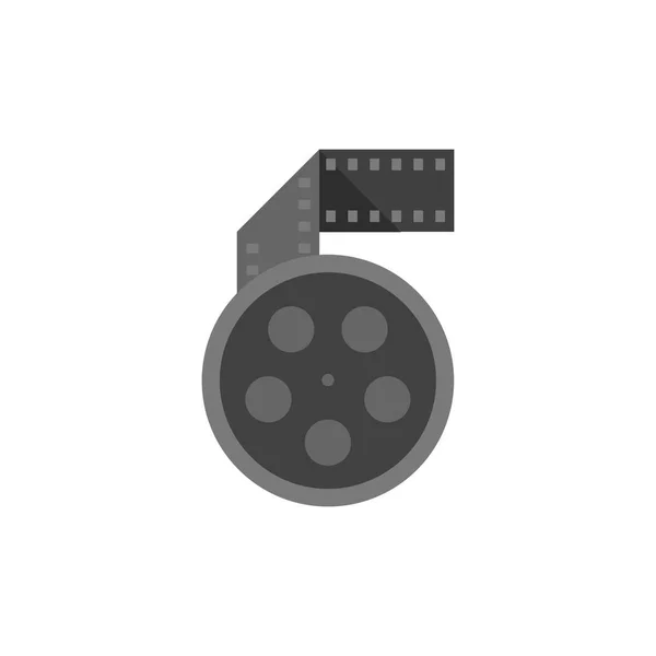 Flat icon - Movie reel — Stock Vector