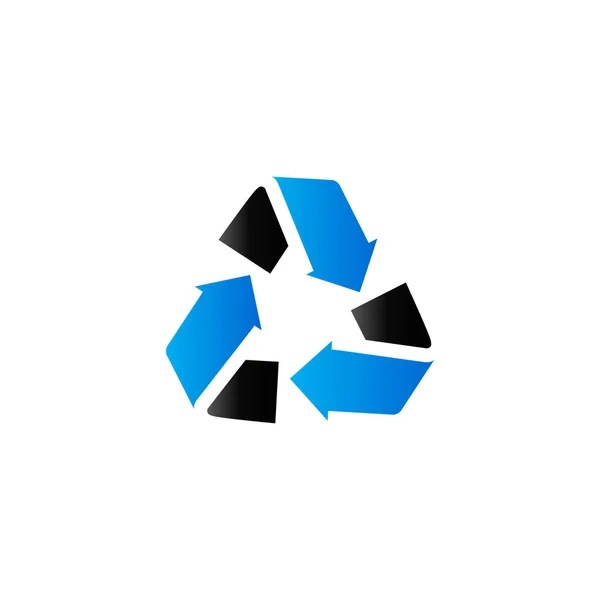 Ícone de símbolo de reciclagem — Vetor de Stock