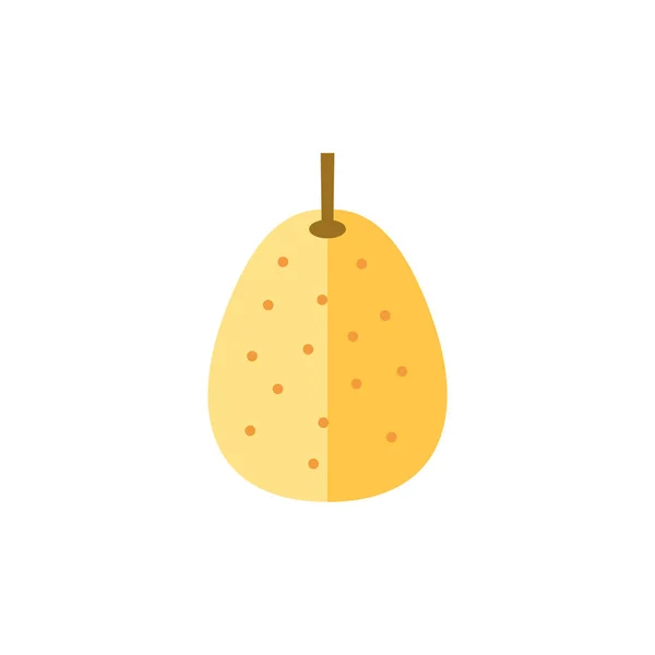 Platte icon - Pear — Stockvector