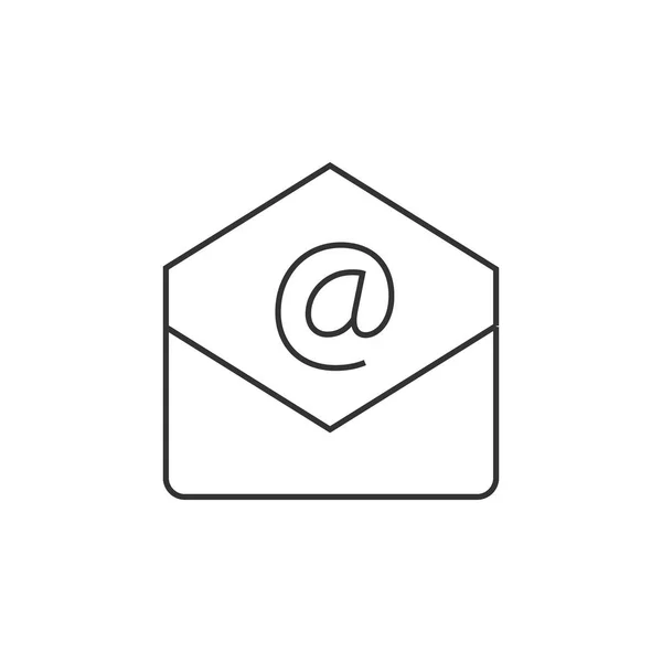 Icono de sobre de correo electrónico — Vector de stock